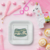 Assiettes En Carton Joyeux camping, Ballotin, Aventure, Parc National (Fête)