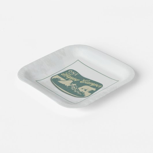 Assiettes En Carton Joyeux camping, Ballotin, Aventure, Parc National (Angulaire)