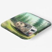 Assiettes En Carton Joyeux Camping d'anniversaire (Angulaire)