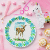 Assiettes En Carton Joyeux Cerf aquarelle de Pâques (Fête)