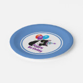 Assiettes En Carton Joyeux Chat d'anniversaire (Angle)