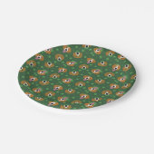 Assiettes En Carton Joyeux chien Beagle Jour de la Saint Patrick (Angle)