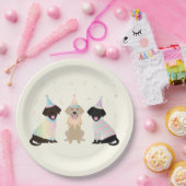 Assiettes En Carton Joyeux Chiens du Labrador Retriever (Fête)