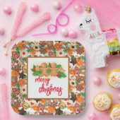 Assiettes En Carton Joyeux cookies de Noël (Fête)