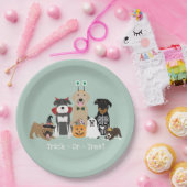 Assiettes En Carton Joyeux Costumes Éffrayants Pour Animaux De Compagn (Fête)