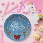 Assiettes En Carton Joyeux couplet Bible de Noël (Fête)