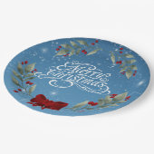 Assiettes En Carton Joyeux couplet Bible de Noël (Angle)