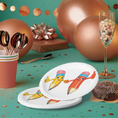 Assiettes En Carton Joyeux crayons