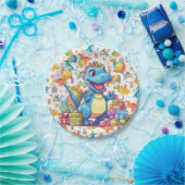 Assiettes En Carton Joyeux Dinosaur d'anniversaire (Fête)