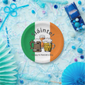 Assiettes En Carton Joyeux drapeau irlandais Jour de la Saint Patrick (Fête)