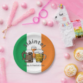 Assiettes En Carton Joyeux drapeau irlandais Jour de la Saint Patrick (Fête)