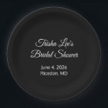 Assiettes En Carton Joyeux enterrement de vie de jeune fille blanc<br><div class="desc">Les enterrements de vie de jeune fille sont vraiment de très bons événements. C'est agréable d'honorer une femme qui est sur le point de se marier. Ces assiettes en papier peuvent rendre votre planification un peu plus facile. Changez les couleurs et les styles à votre goût. Personnalisable. Par Sharon Lee...</div>