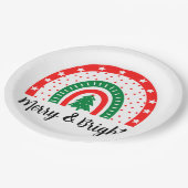 Assiettes En Carton Joyeux et bon Noël (Angle)