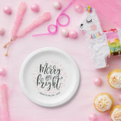 Assiettes En Carton Joyeux et brillant Coral Noël Fête de Noël (Fête)