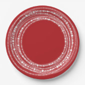 Assiettes En Carton Joyeux et brillant étincelant lumière chic fête de (Devant)