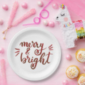 Assiettes En Carton Joyeux et lumineux - rouge (Fête)