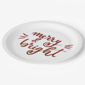 Assiettes En Carton Joyeux et lumineux - rouge (Angle)