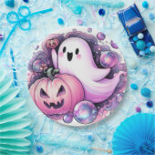 Assiettes En Carton Joyeux fantôme (Fête)