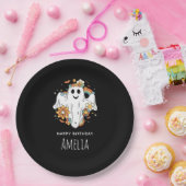 Assiettes En Carton Joyeux Ghost Retro Hippie Vibe Anniversaire (Fête)