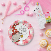 Assiettes En Carton Joyeux Gnome d'anniversaire (Fête)