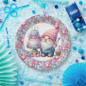 Assiettes En Carton Joyeux Gnome d'anniversaire (Fête)