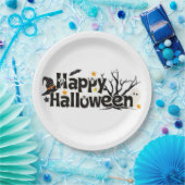 Assiettes En Carton Joyeux Halloween (Fête)