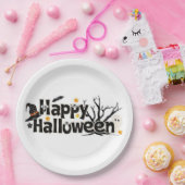 Assiettes En Carton Joyeux Halloween (Fête)