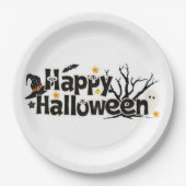 Assiettes En Carton Joyeux Halloween (Devant)