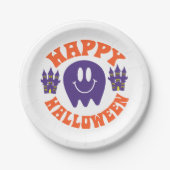 Assiettes En Carton Joyeux Halloween (Devant)