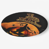Assiettes En Carton Joyeux Halloween (Angle)