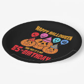 Assiettes En Carton Joyeux Halloween 65e anniversaire (Angle)