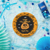 Assiettes En Carton Joyeux Halloween Citrouille Éffrayant Carving Part (Fête)