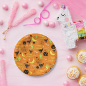 Assiettes En Carton Joyeux Halloween Citrouille Ghost Witch Moon Orang (Fête)