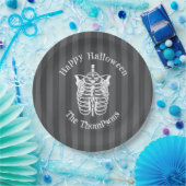 Assiettes En Carton Joyeux Halloween mignon squelette Éffrayant effray (Fête)