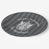 Assiettes En Carton Joyeux Halloween mignon squelette Éffrayant effray (Angle)