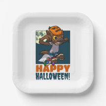 Joyeux Halloween ! Trick Ou Treat Little Werewolf