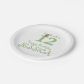 Assiettes En Carton Joyeux hibou d'anniversaire (Angle)