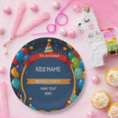 Assiettes En Carton Joyeux Invitation d'anniversaire (Fête)