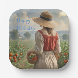 Assiettes En Carton Joyeux jardinier