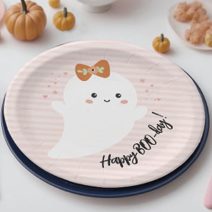 Assiettes En Carton Joyeux Jour de la BOO Halloween Anniversaire