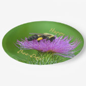 Assiettes En Carton Joyeux Jour des abeilles (Angle)