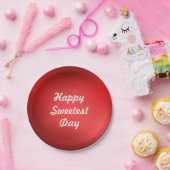 Assiettes En Carton Joyeux Jour le plus doux (Fête)