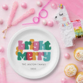 Assiettes En Carton Joyeux Joyeux Joyeux Jour férié (Fête)