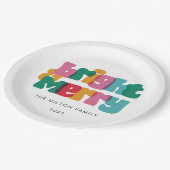 Assiettes En Carton Joyeux Joyeux Joyeux Jour férié (Angle)