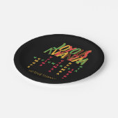 Assiettes En Carton Joyeux KWANZAA Principes mot-clé (Angle)