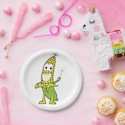 Assiettes En Carton Joyeux maïs (Fête)
