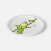 Assiettes En Carton Joyeux maïs (Angle)