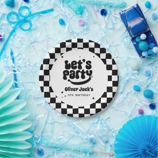 Assiettes En Carton Joyeux Mec N'Importe Quel Âge Plaque Papier Annive (Fête)