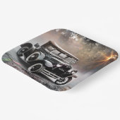 Assiettes En Carton Joyeux modèle d'anniversaire A voiture (Angulaire)