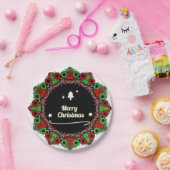 Assiettes En Carton Joyeux modèles de mandala de Noël (Fête)
